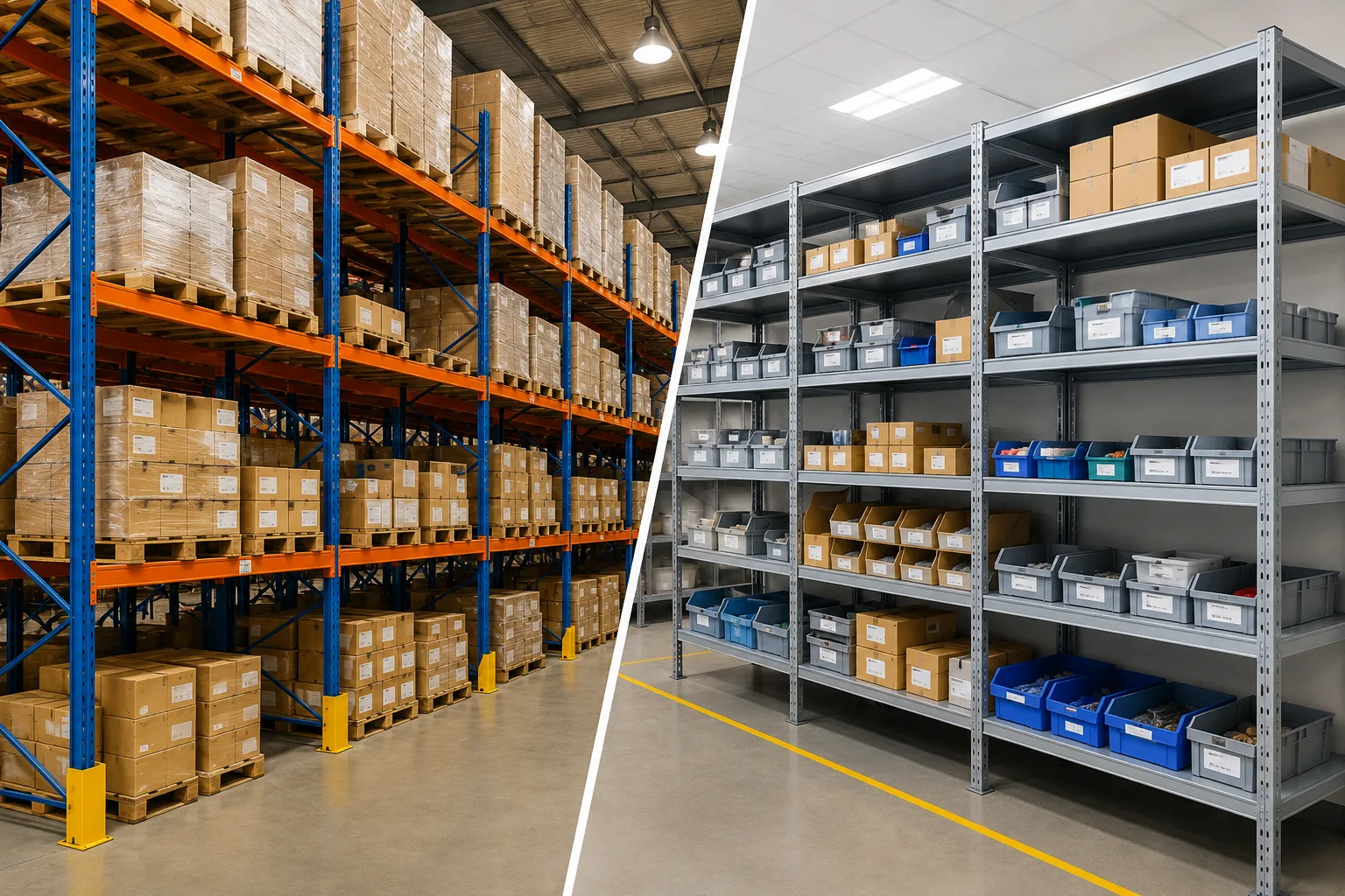 Pallet Racking vs Shelving Systems
